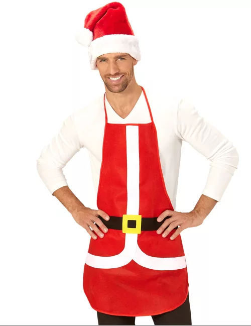 Photo du produit Tablier rouge 75 X 54 cm Noël