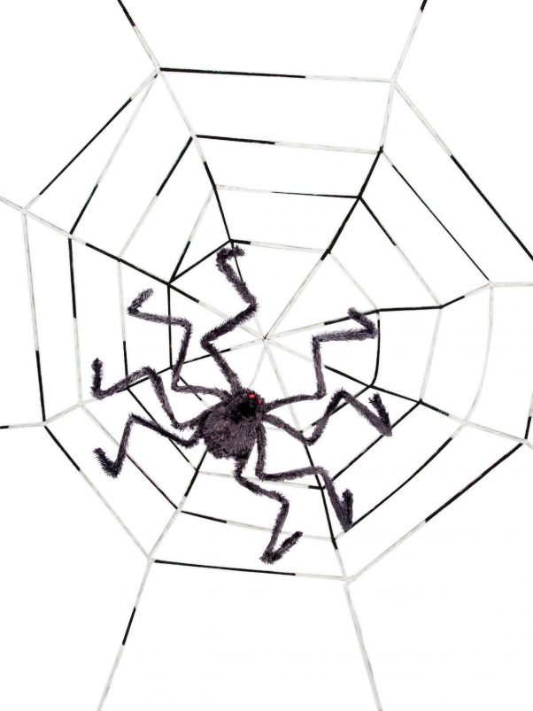 Photo du produit Toile avec araignée noire géante 130 cm