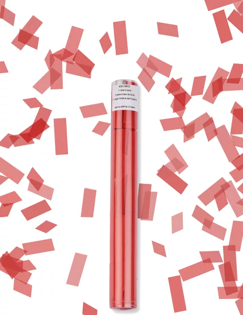 Photo du produit Canon à confettis rectangle rouge