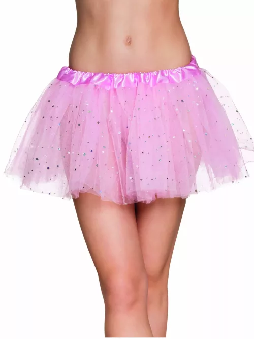 Photo du produit Tutu rose étoile scintillante femme