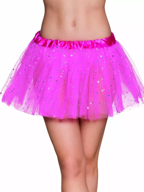 Photo du produit Tutu rose fuschia étoile scintillante femme