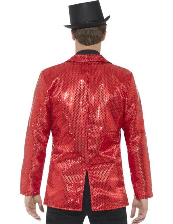 Photo du produit Veste disco rouge à sequins luxe homme