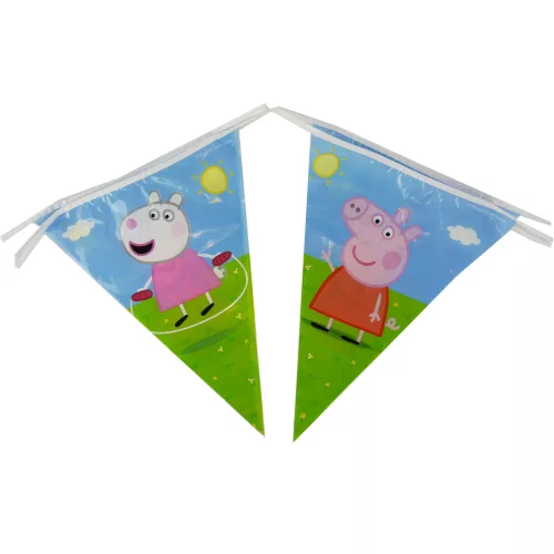 Photo du produit Guirlande fanions Peppa Pig 270 cm