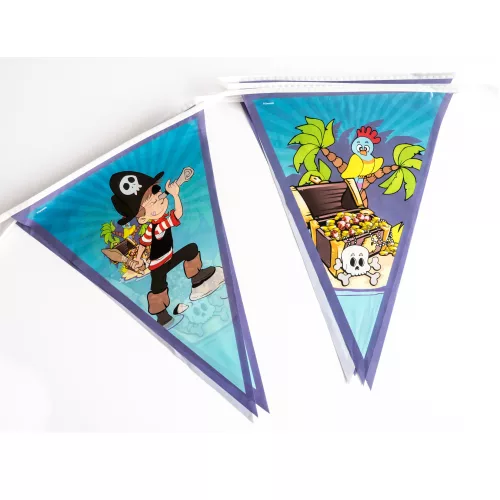 Photo du produit Guirlande fanions Pirate 270 cm