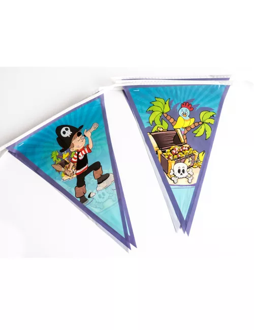 Photo du produit Guirlande fanions Pirate 270 cm