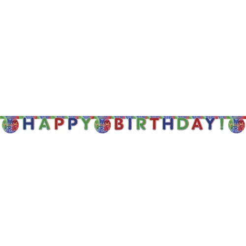 Photo du produit Guirlande Happy Birthday Pyjamasques 200 x 16 cm