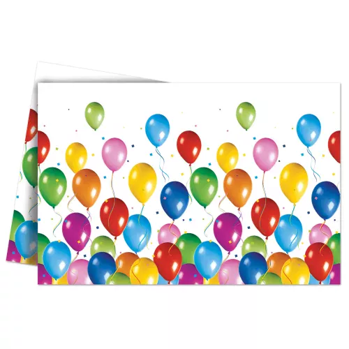 Photo du produit Nappe en plastique ballons volants 120 x 180 cm