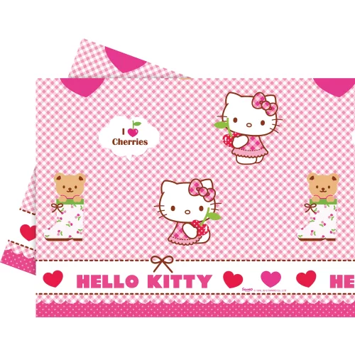 Photo du produit Nappe en plastique Hello Kitty 120 x 180 cm