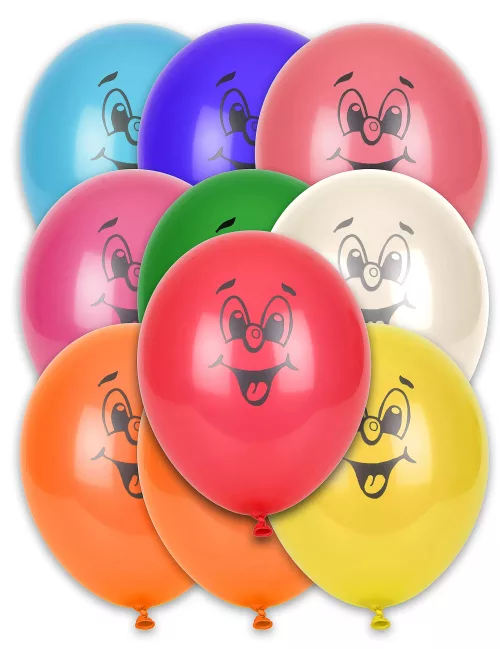 Photo du produit 10 Ballons différentes couleurs smile