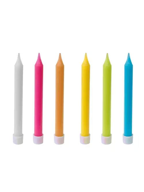 Photo du produit 10 Bougies colorées 8 cm