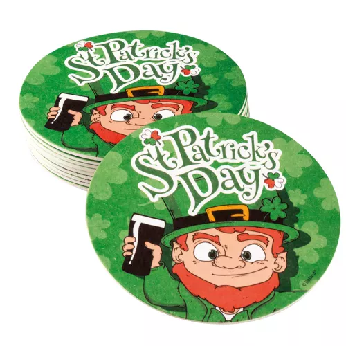 Photo du produit 10 Dessous de verre 10 cm Saint Patrick