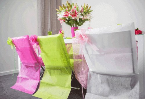 Photo du produit 10 Housses de chaise Blanche