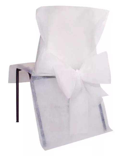 Photo du produit 10 Housses de chaise Blanche