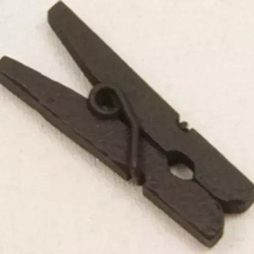 Photo du produit 10 Mini pinces à linge en bois noires