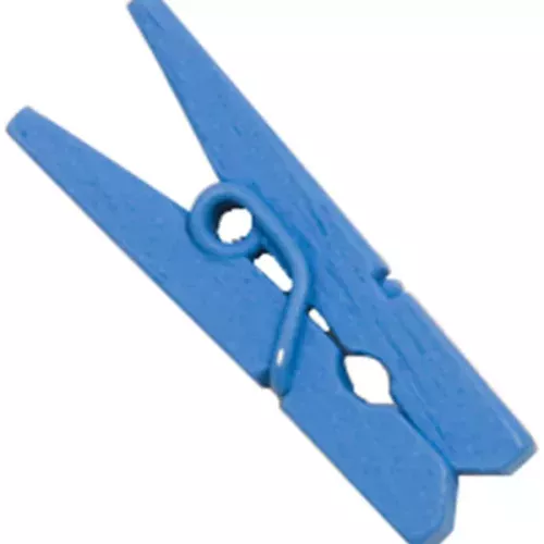 Photo du produit 10 Mini pinces à linge en bois turquoise