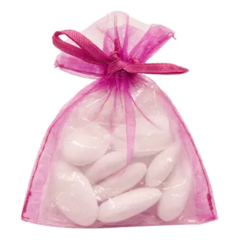 Photo du produit 10 sachets organza fuchsia