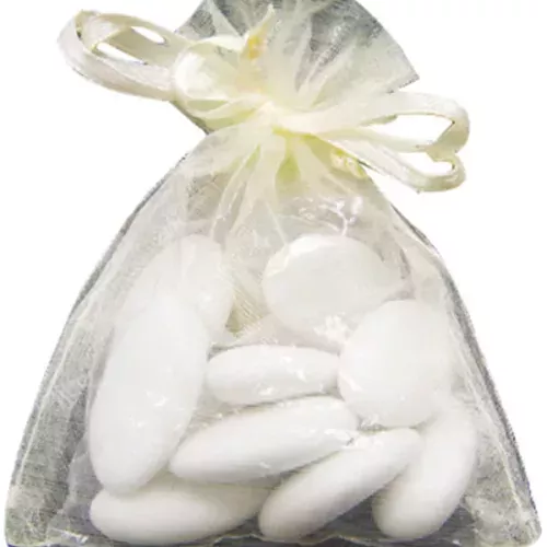 Photo du produit 10 sachets organza ivoire
