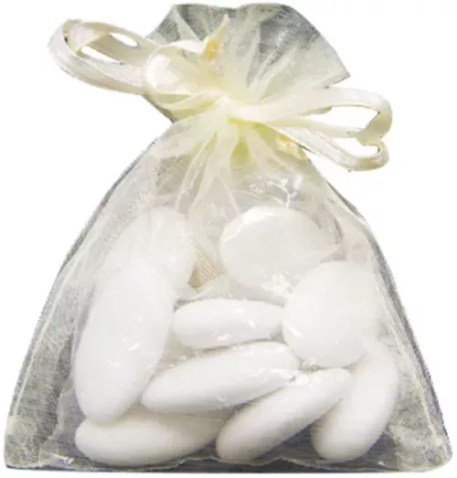 Photo du produit 10 sachets organza ivoire