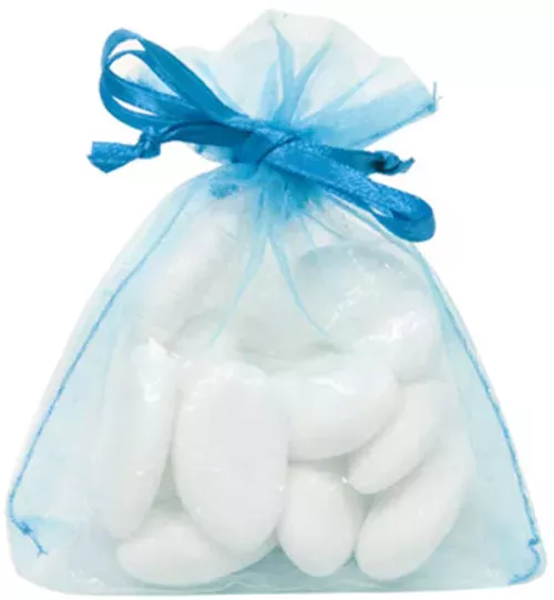 Photo du produit 10 sachets organza turquoise