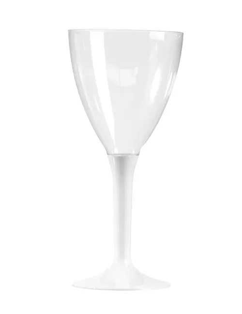 Photo du produit 10 Verres à vin plastique blanc
