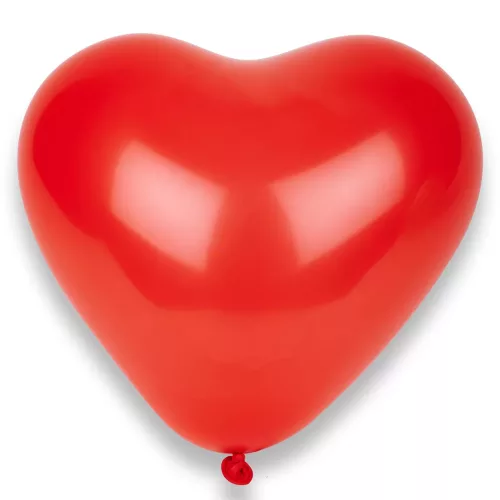 Photo du produit 100 Ballons coeurs rouges 32 cm