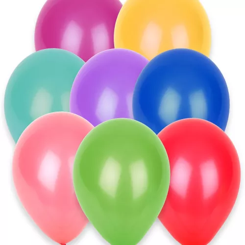 Photo du produit 100 Ballons différentes couleurs 27 cm