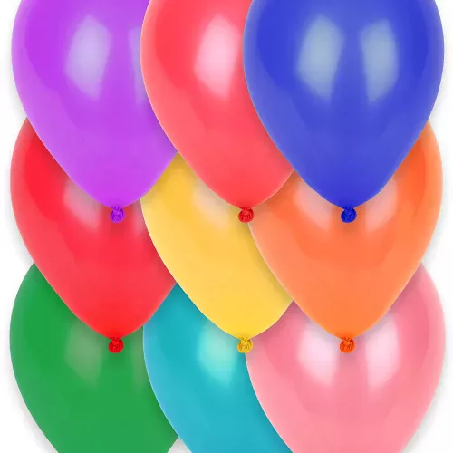 Photo du produit 12 Ballons biodégradables différentes couleurs 28 cm