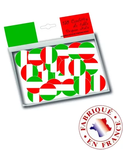 Photo du produit 150 Confettis de table drapeau Italie