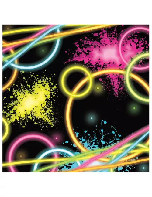 Photo du produit 16 serviettes - Glow Party
