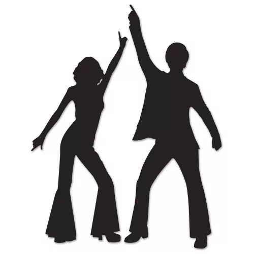 Photo du produit 2 Décorations murales silhouettes Disco 83 cm