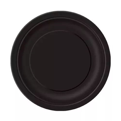 Photo du produit 20 Petites assiettes noires en carton 18 cm