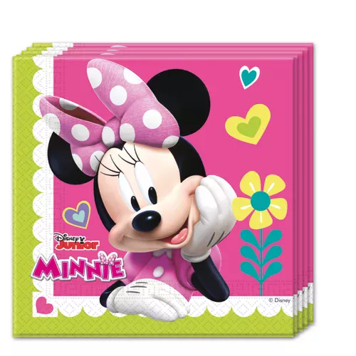 Photo du produit 20 Serviettes 33x33cm Minnie Happy