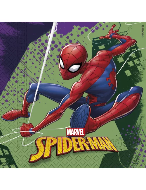 Photo du produit 20 Serviettes en papier 33 x 33 cm Spiderman