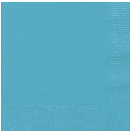 Photo du produit 20 Serviettes en papier Bleu caraïbe 33 x 33 cm