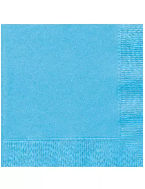 Photo du produit 20 Serviettes en papier Bleu pastel 33 x 33 cm