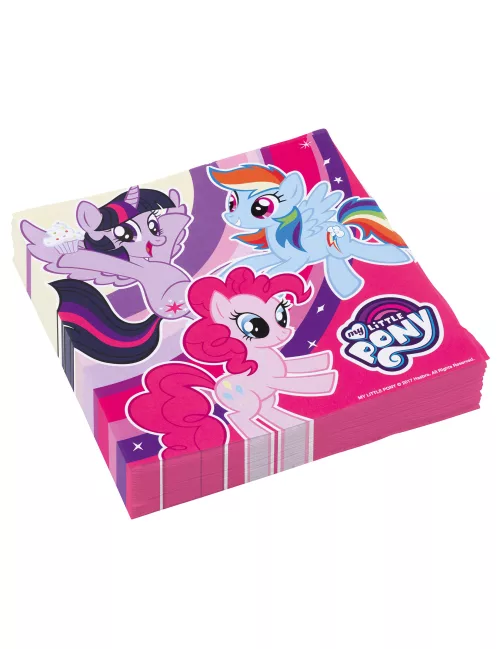 Photo du produit 20 Serviettes en papier My Little Pony 33 x 33 cm