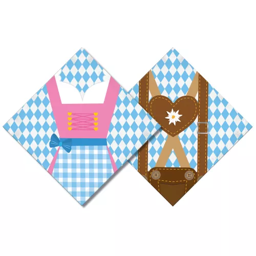 Photo du produit 20 Serviettes en papier Oktoberfest 33 x 33 cm