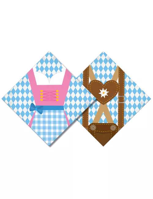 Photo du produit 20 Serviettes en papier Oktoberfest 33 x 33 cm