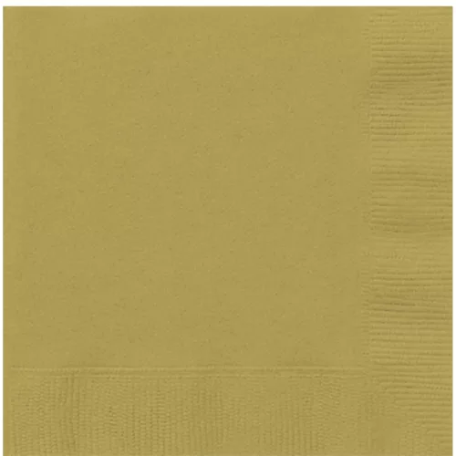 Photo du produit 20 Serviettes en papier Or 33 x 33 cm