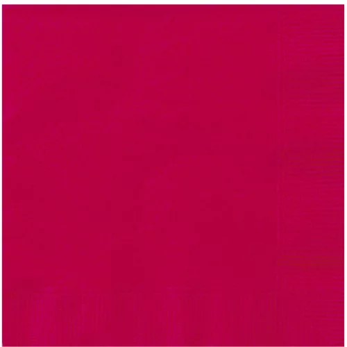 Photo du produit 20 Serviettes en papier Rouge 33 x 33 cm