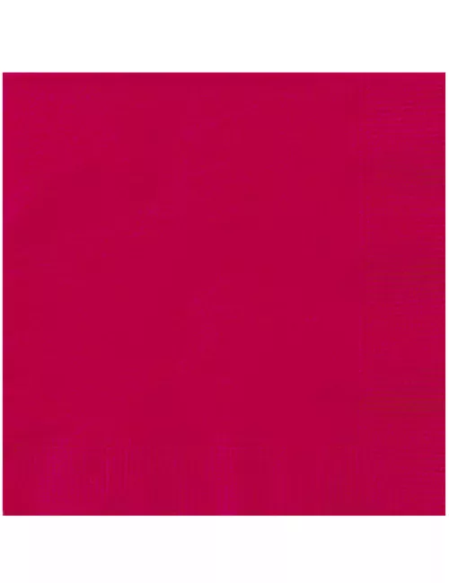 Photo du produit 20 Serviettes en papier Rouge 33 x 33 cm