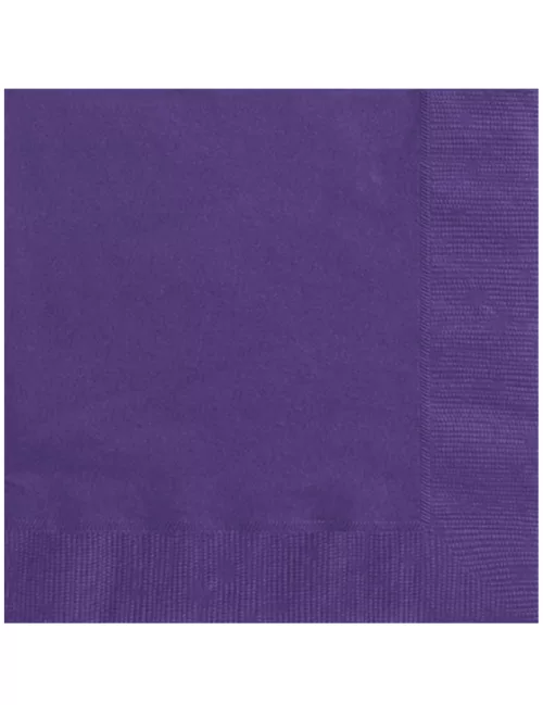Photo du produit 20 Serviettes en papier Violet sombre 33 x 33 cm