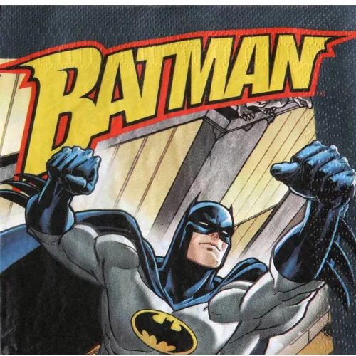 Photo du produit 20 Serviettes en papier Batman 33 x 33 cm