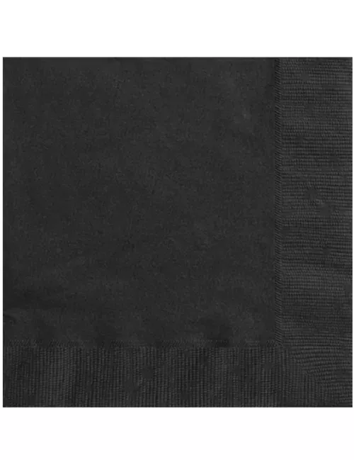 Photo du produit 20 Serviettes en papier Noir 33 x 33 cm