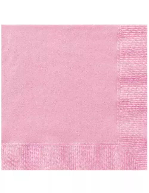 Photo du produit 20 Serviettes en papier Rose clair 33 x 33 cm
