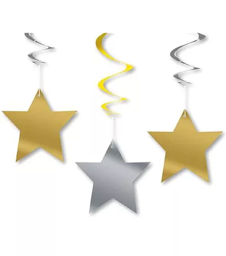 Photo du produit 3 Décorations à suspendre étoiles