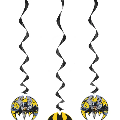 Photo du produit 3 Décorations spirale à suspendre Batman