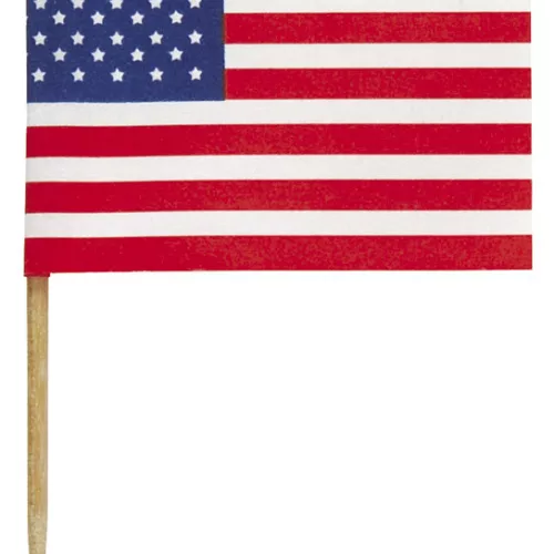 Photo du produit 30 Pics drapeaux USA 6 cm