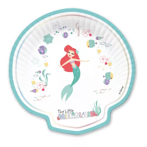 Photo du produit 4 Assiettes en carton forme coquillage premium Ariel 24 x 24 cm