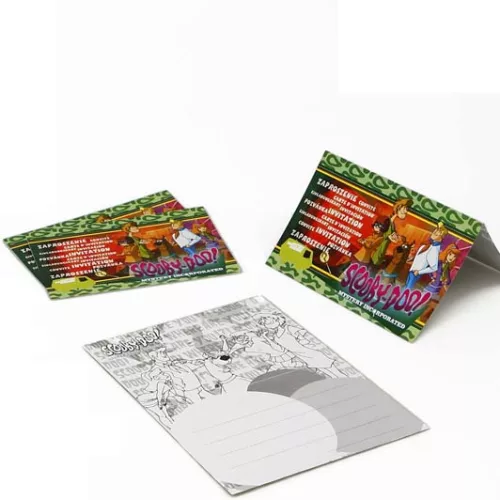 Photo du produit 4 Cartons d'invitations Scooby doo